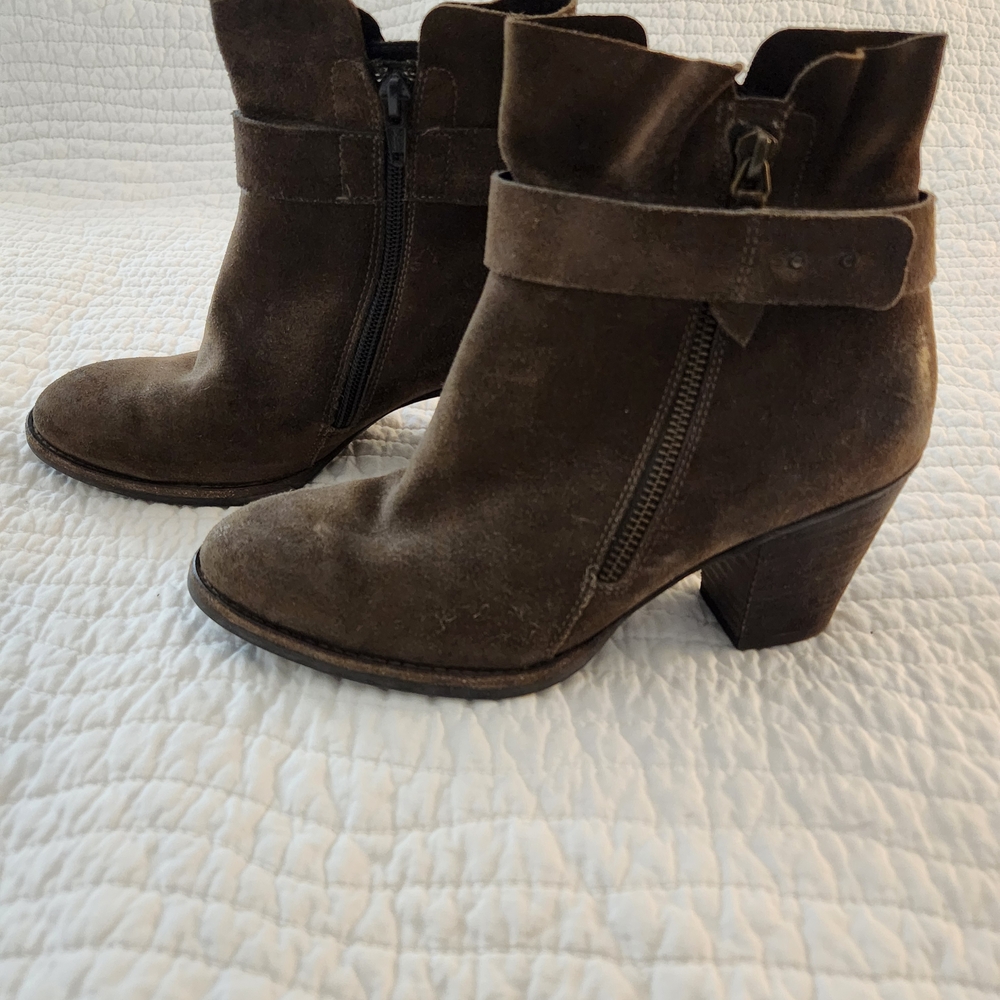 Paul Green Dark Brown Ankle Booties
